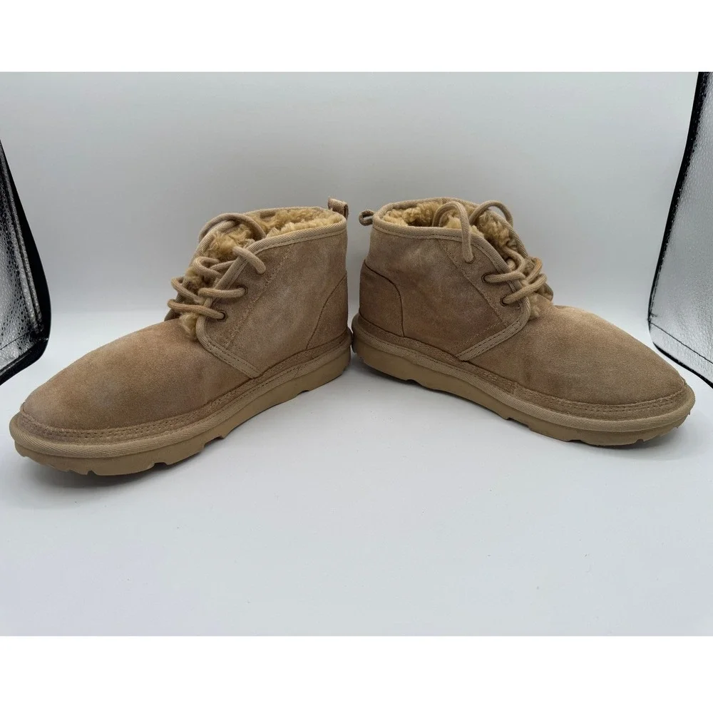 UGG Neumel Chestnut Suede‎ Lace Up Chukka Boots 1017320K Kids 5 Womens 7